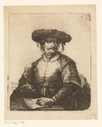 Egy ismeretlen művész portréja alkotó: Johann Andreas Benjamin Nothnagel