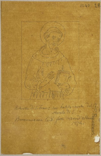 Aus: Sammlung von Umrissen und Durchzeichnungen, Band 2, Blatt 110 alkotó: Johann Anton Ramboux