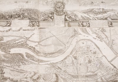 Erőd és Belgrád városa alkotó: Johann Baptist Gumpp