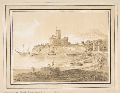 Táj Claude után, kb. 1811. alkotó: Johann Baptist Stuntz