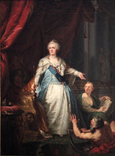 II. Katalin allegorikus portréja alkotó: Johann Baptist von Lampi the Elder