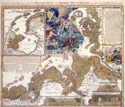 Az 1717-es karácsonyi árvíz térképe alkotó: Johann Baptista Homann