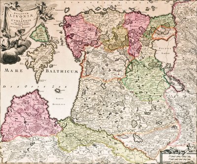 A Balti-tengerről alkotó: Johann Baptista Homann