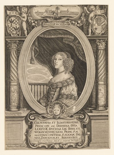 Anhalt-Dessaui Louise 1631-1680, Legnica, Brzeg, Wolow és Olawa hercegnője, Kr. e. 1660. alkotó: Johann Baptista Paravicini