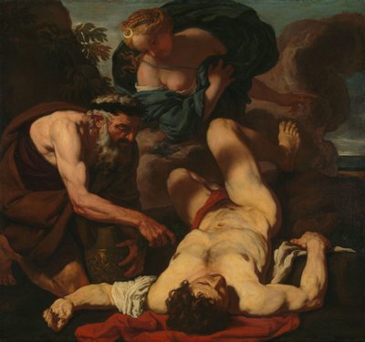 Selene és Endymion (korábban The Death of Orion) alkotó: Johann Carl Loth (attributed to)