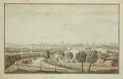 Kilátás a Hallesch-kapura alkotó: Johann Carl Wilhelm Rosenberg