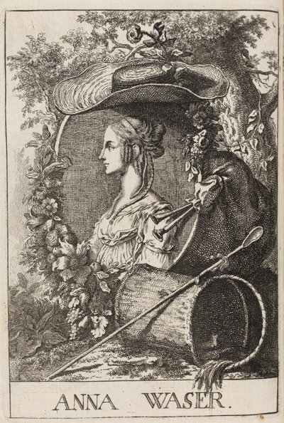 Anna Waser, Füssli, 1757 alkotó: Johann Caspar Füssli