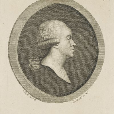 Joseph Schuster zeneszerző portréja 1748-1812, 1811. alkotó: Johann Christian Benjamin Gottschick