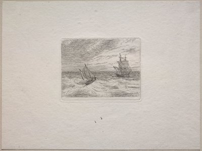 Zavaros tengerek két mesterrel és vitorlással alkotó: Johan Christian Dahl