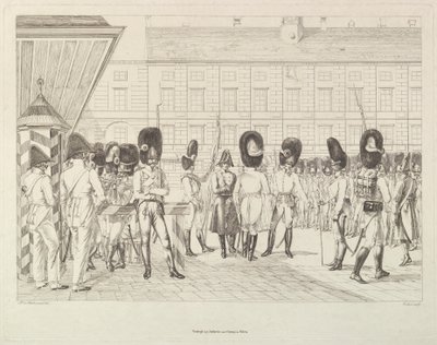Osztrák gránátosok, 19. század eleje. alkotó: Johann Christian Erhard