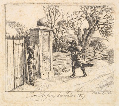 Téli táj, 1818. alkotó: Johann Christian Erhard