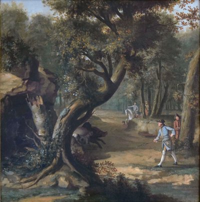Vadkan vadászat alkotó: Johann Christian Klengel