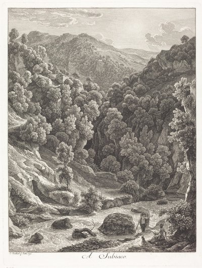 Subiacóban (Subiaco közelében) alkotó: Johann Christian Reinhart