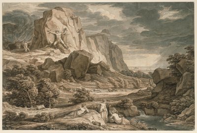 Hősi táj Prométheusszal alkotó: Johann Christian Reinhart