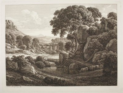 Itáliai táj romokkal alkotó: Johann Christian Reinhart