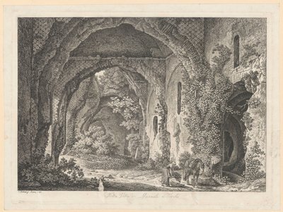 Tájkép - Maecenas villájában, Tivoliban alkotó: Johann Christian Reinhart