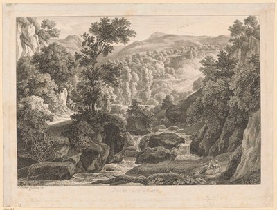 Tájkép - Subiaco közelében alkotó: Johann Christian Reinhart