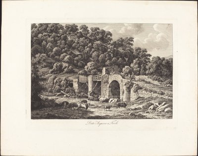 Acquoreo híd Tivoliban alkotó: Johann Christian Reinhart