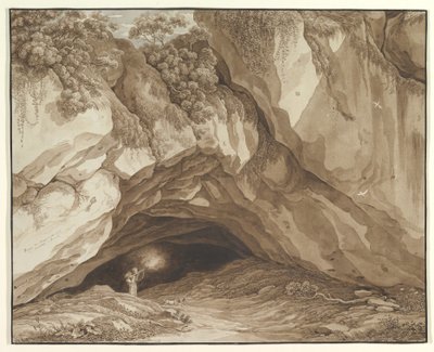 Sziklás táj vadászokkal alkotó: Johann Christian Reinhart