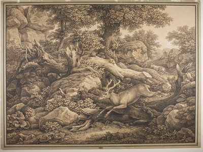 Jelenet a Chigi család parkjából Aricciában alkotó: Johann Christian Reinhart