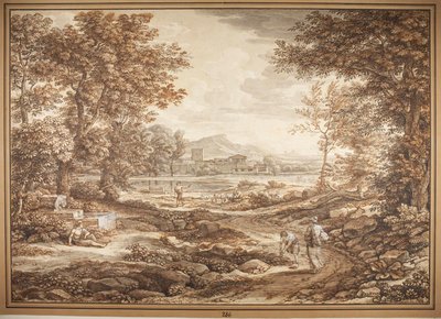 Jelenetek a római Campagnából, Torre del Quinto alkotó: Johann Christian Reinhart