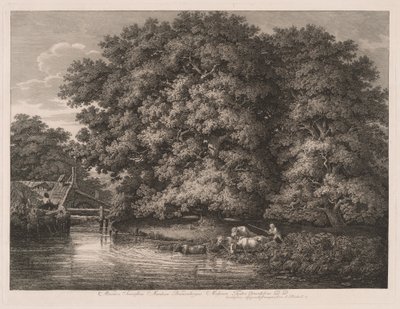 A malom a Great Oaksnál alkotó: Johann Christian Reinhart