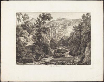 Subiaco közelében alkotó: Johann Christian Reinhart