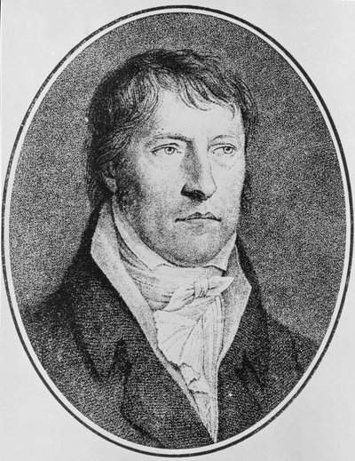 Georg Wilhelm Friedrich Hegel (1770-1831) német filozófus portréja, amelyet 1825 körül metszett F.W. Bollinger (1777-1825) alkotó: Johann Christian Xeller
