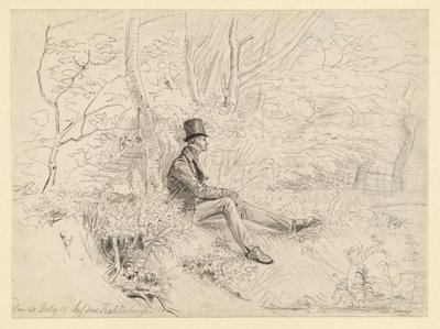 Pihenő úr az erdőben a Kahlenbergen alkotó: Johann Christoph Erhard