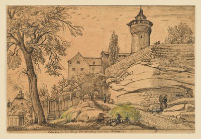 A nürnbergi vár bejárata a város felől alkotó: Johann Christoph Erhard
