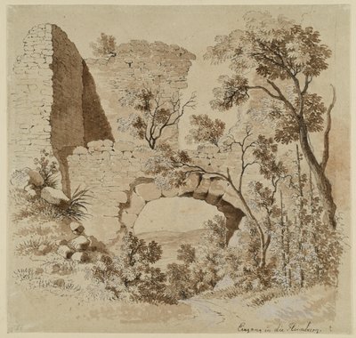Bejárat a heimburgi romokhoz alkotó: Johann Christoph Erhard