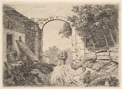 Lány szénarakománnyal Thorbogenen kívül alkotó: Johann Christoph Erhard