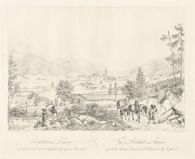 Radstadt Tauern közelében alkotó: Johann Christoph Erhard and Johann Adam Klein after Carl Ludwig Friedrich Viehbeck
