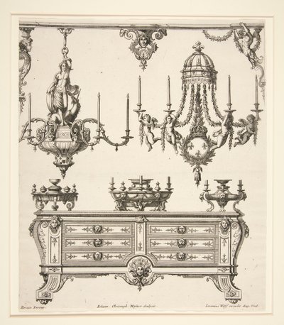 Lap a Commodes et Lustres cégtől alkotó: Johann Christoph Hafner