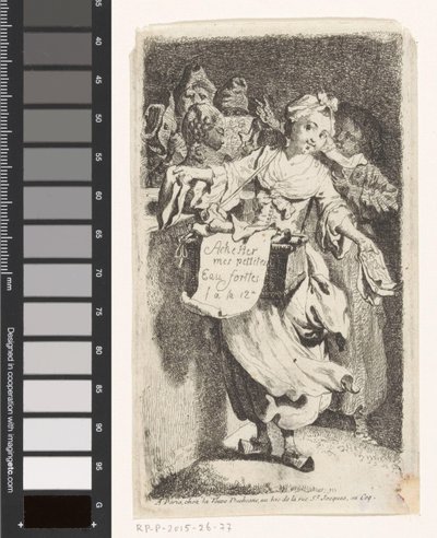 Prentverkoopster alkotó: Johann Eleazar Schenau