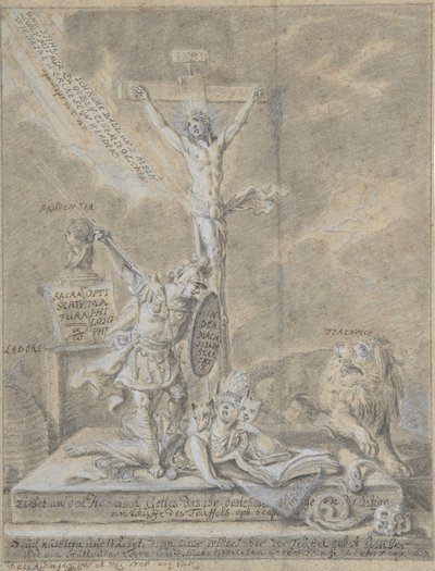 A keresztény erények allegóriája, 1746. alkotó: Johann Elias Ridinger