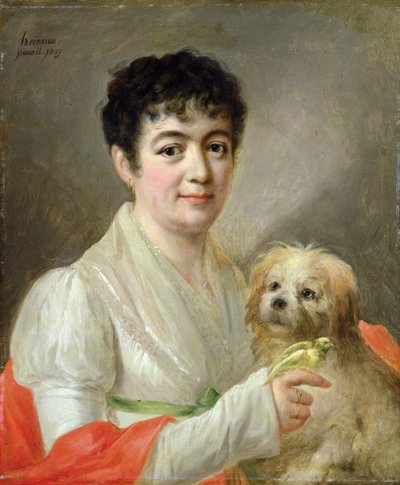 Egy ismeretlen nő portréja, 1809 alkotó: Johann Ernst Heinsius