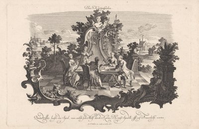 kártyajáték The Karten Games (cím a tárgyon) Közösségi szórakozás (sorozat címe) alkotó: Johann Esaias Nilson