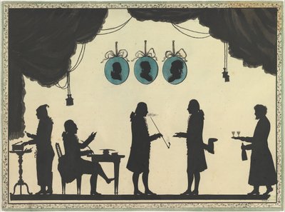 David Roentgen és Társasága Szentpéterváron, kb. 1784-86. alkotó: Johann Friedrich Anthing