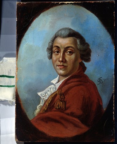 Portrait du poete Alexander Sumarokov (1717-1777) (Alexander Sumarokov költő portréja). Johann Friedrich August Tischbein (1750-1812) festménye. Huile sur toile alkotó: Johann Friedrich August Tischbein