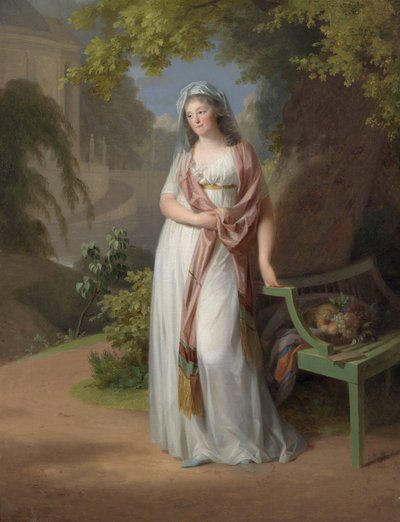 Luise von Anhalt-Dessau (Anhalt Dessau) őrgróf (1750-1811) (Louise de Brandenburg Schwedt) portréja par Tischbein, Johann Friedrich August (1750-1812). Olaj, vászon, mérete: 94x72 alkotó: Johann Friedrich August Tischbein