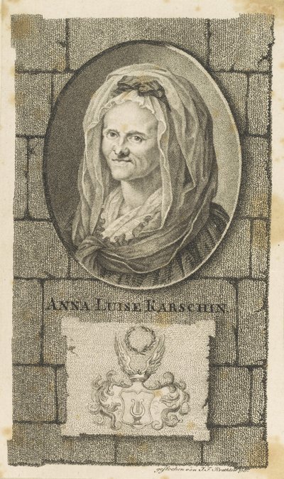 Anna Louisa Karsch portréja 1722-1791, 1796. alkotó: Johann Friedrich Krethlow