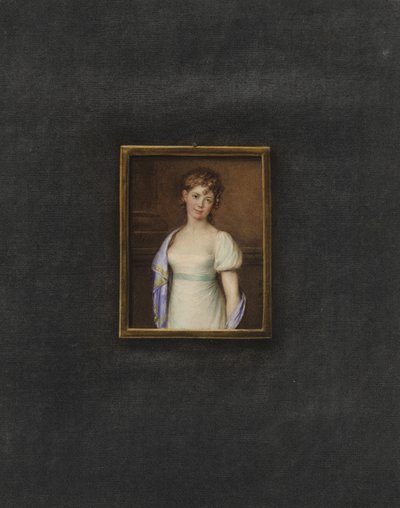 Egy ismeretlen fiatal nő portréja alkotó: Johann Friedrich Leybold