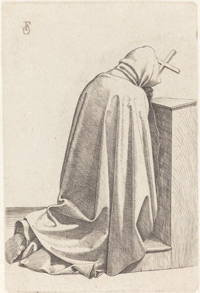 Imádkozó szerzetes alkotó: Johann Friedrich Overbeck