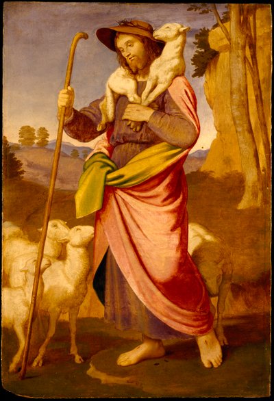 A jó pásztor, 1860-as évek eleje. alkotó: Johann Friedrich Overbeck