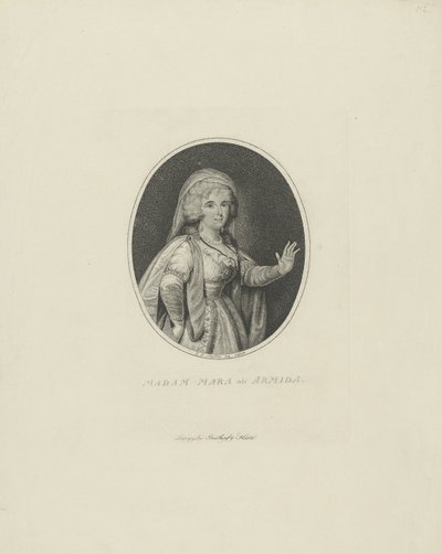 Gertrud Elisabeth Mara, született Schmeling 1749-1833, mint Armida, 1801. alkotó: Johann Friedrich Schröter