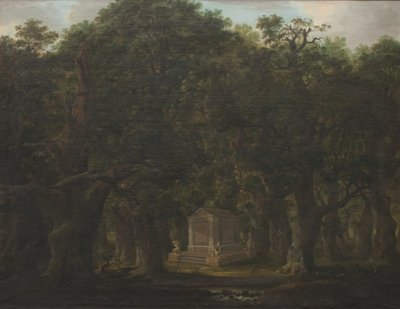 Emlékmű egy tölgyfa erdőben alkotó: Johann Friedrich Weitsch