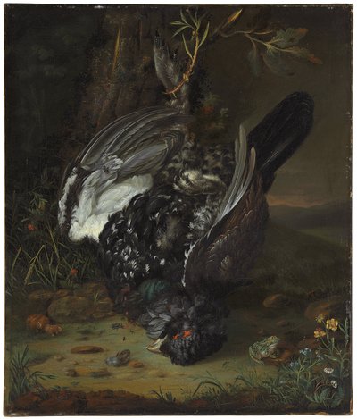 Feketekakas erdős tájban, 1747 alkotó: Johann Friedrich von Grooth