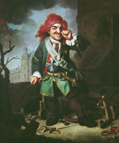 Clemens Perkeo portréja, bolond a heidelbergi udvarban alkotó: Johann Georg Dathan