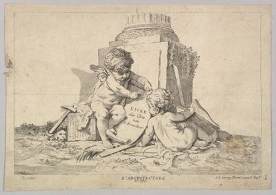 Építészet, 18. század. alkotó: Johann Georg Hertel